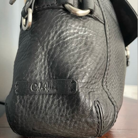 Cole Haan Village Black Pebbled Leather Satchel Handbag NWT Preppy Classic - Picture 10 of 14